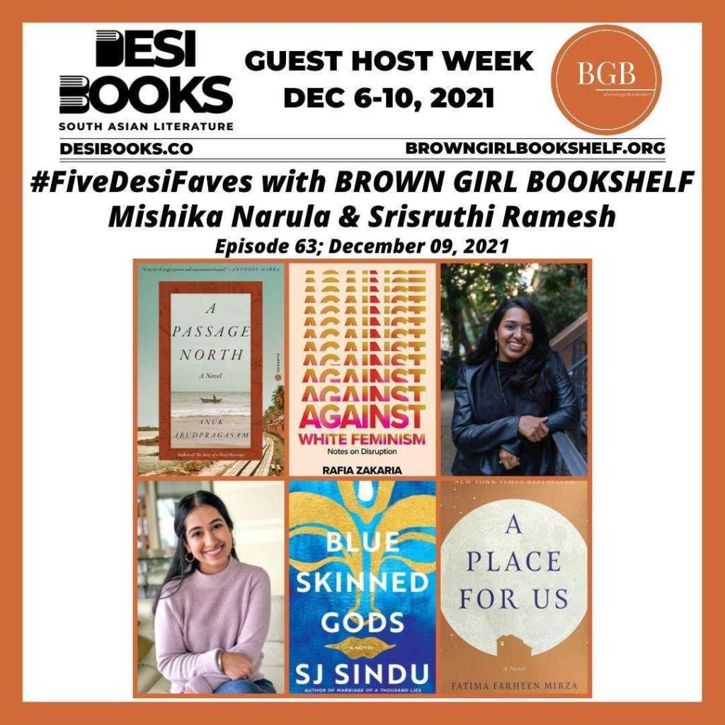 #FiveDesiFaves Mishika Narula Srisruthi Ramesh Brown Girl Bookshelf